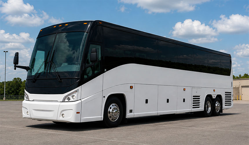 56-passenger charter bus available in Davie, FL